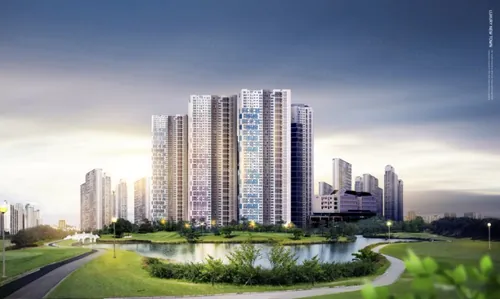 新城市建筑高精度PSD分层海报模版