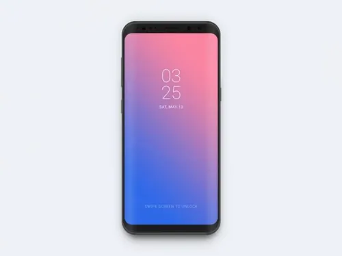三星曲面手机样机模板 Samsung Galaxy S8 Mockup