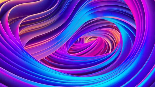 3D抽象流行配色全息渐变流动超清背景 Abstract 3D liquid background