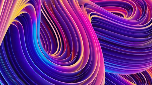 3D抽象流行配色全息渐变流动超清背景 Abstract 3D liquid background