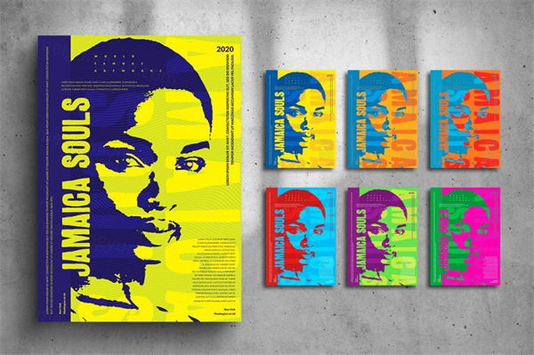 时尚高端绚丽个性的高品质音乐节海报宣传单设计模板