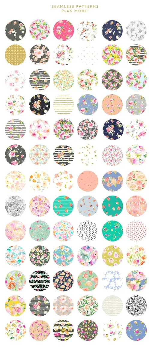 漂亮的花卉背景纹理图案 Pattern Pretty Flo