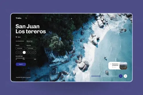 旅行登录页模板(PSD,XD)