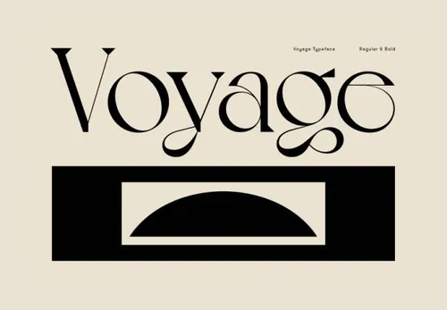 优雅浪漫的复古经典的衬线英文字体 Violaine  Jeremy - Voyage Typeface