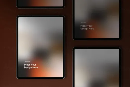 高质量苹果iPad平板APP UI设计界面展示样机PSD模板