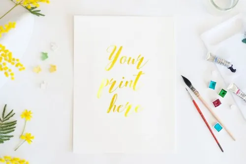 春意盎然场景样机模板合集 Set of 6 Mockups spring watercolor