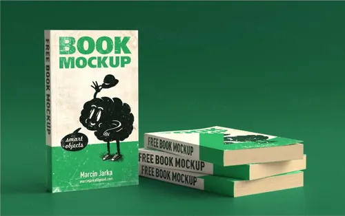 书籍模型PSD贴图模板Book mockup