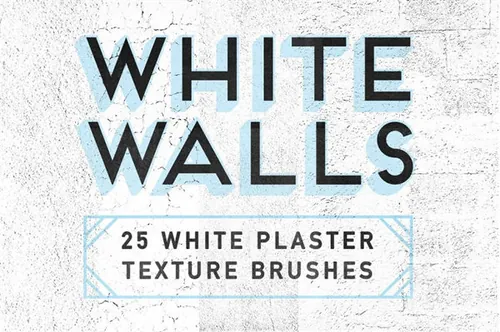 白墙石膏墙笔刷素材 WhiteWalls — 25 Plaster B