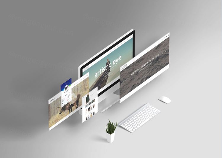 网页设计场景贴图样机PSD模板Web Mockup Creator Demo