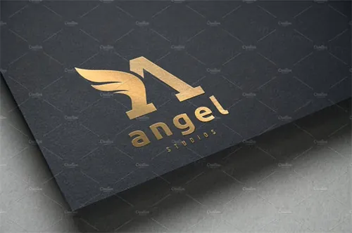 创意字母A标志Logo设计模板 Angel-Logo-Letter-A-logo-template