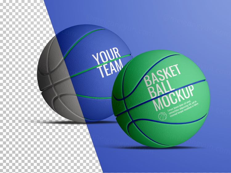 足球篮球球身广告设计提案样机PSD模板 Balls mockup