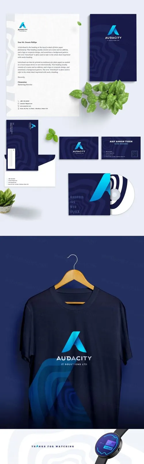 一套实用的品牌物料PSD模板 Branding Material