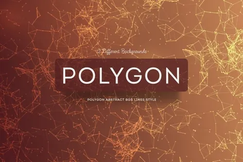 高科技多边形抽象背景线条背景纹理底纹大集合polygon-a