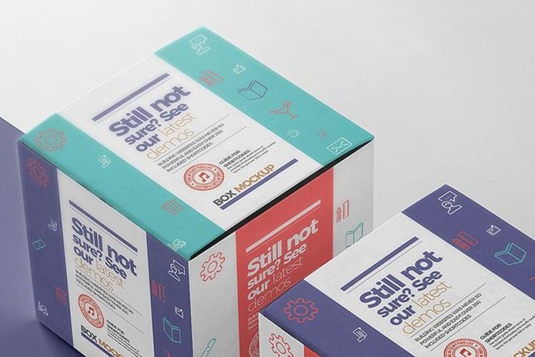 小方盒产品包装样机 PSD_Square_Box_Mock_Up_1