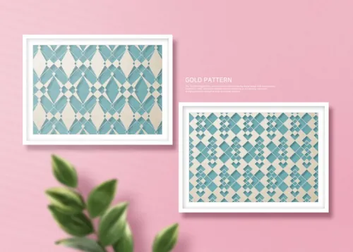 剪贴画美丽的云彩挂饰线条画海报设计模版