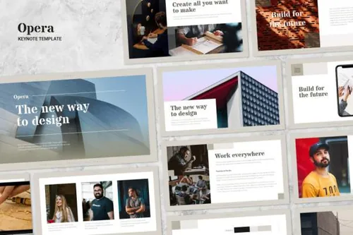 优雅大方精美演示文稿模板 Opera – Elegant Keynote Template