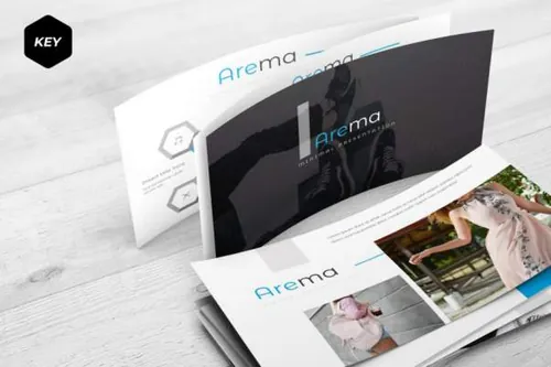 极简主义设计风格多用途幻灯片模板 Arema – Keynote Template