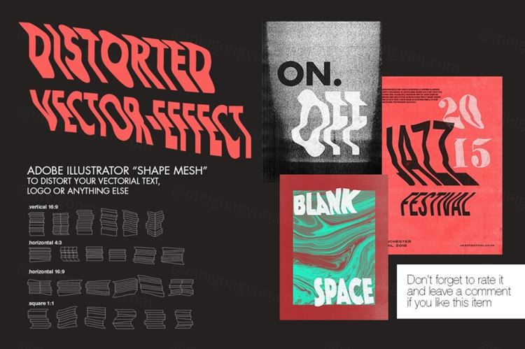 抽象影印失真故障效应信号错位偏移验证码效果矢量模板 Phot