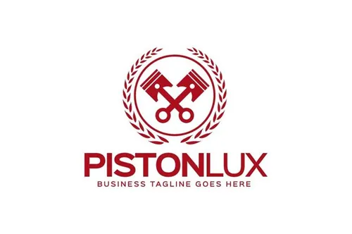 活塞图形标志Logo模板Piston-Logo