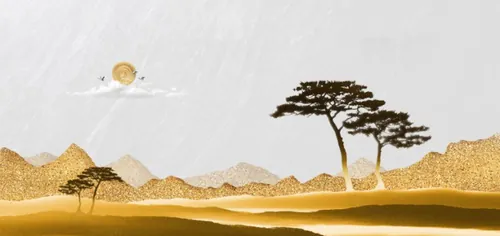 东方复古传统新国潮概念房地产地产宣传广告海报PSD模板