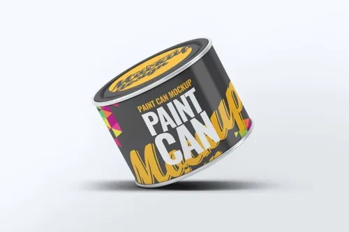 时尚高端的高品质罐子包装设计VI样机展示模型 paint-can-mock-up-v-2