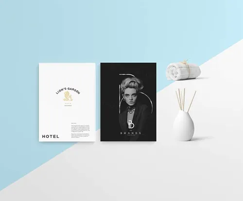 文件袋名片品牌样机贴图展示模板09