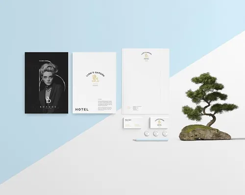 文件袋名片品牌样机贴图展示模板