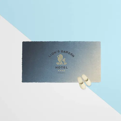 酒店地垫地毯品牌VI样机贴图模板