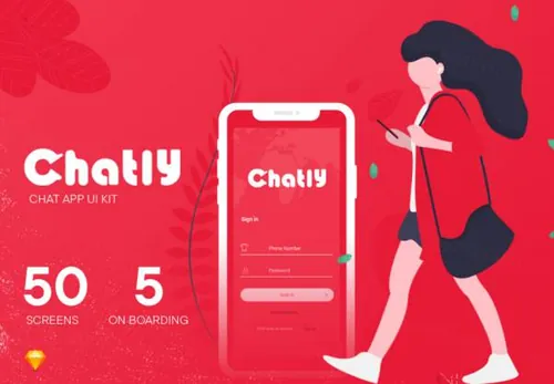 健身打卡APP应用UI设计Chatly