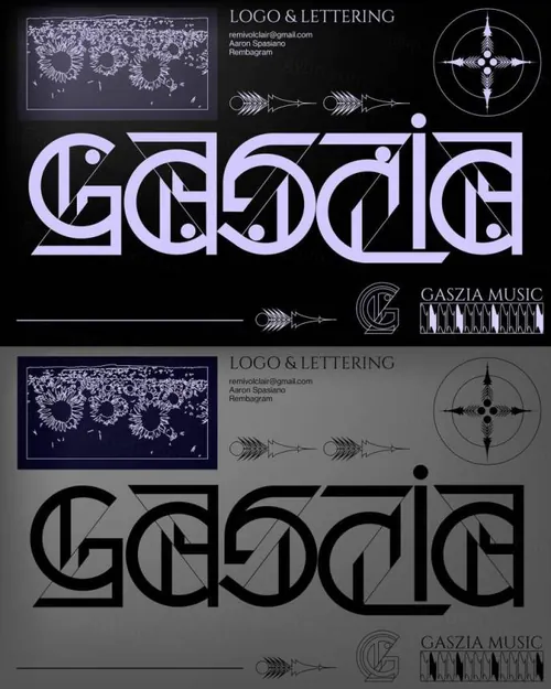 复古神秘宗教部落符号英文装饰字体素材 Rembagram - Zeros Type