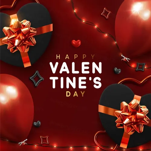 节日氛围气球礼盒海报合成高清分层04