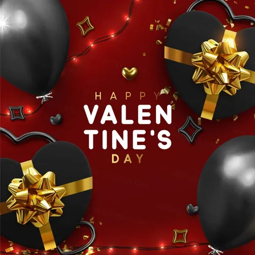 节日氛围气球礼盒海报合成高清分层02