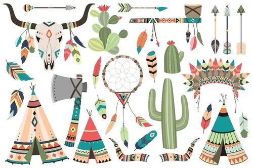 Tribal Clip Art Vector-amp; PNG Set