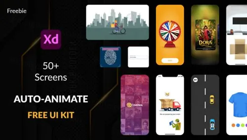 50+UI动画交互源文件分享 Auto-Animate UI Kit