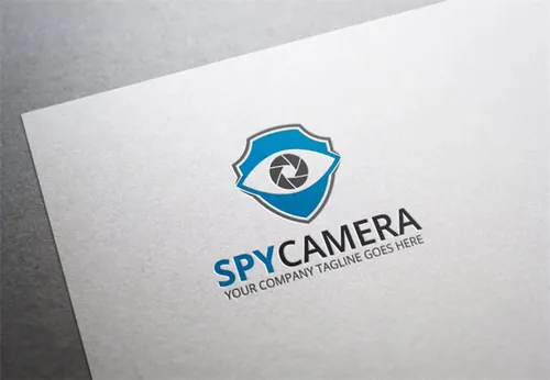 摄影相机品牌徽标Logo模板 Spy-Camera-Logo