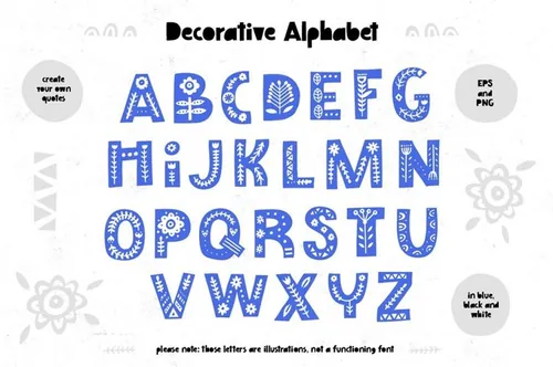 民间艺术插画素材合集 Folk-Art-Graphic-Co