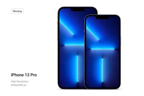 苹果手机移动APP设计界面UI贴图展示样机PSD模板 iPh