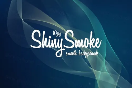 10个优雅的抽象烟雾背景底纹纹理集合shiny-smoke-