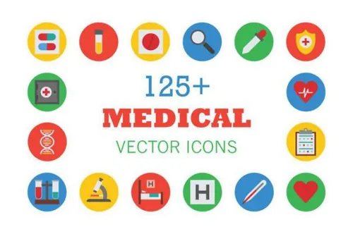 医疗矢量图标 125  Medical Vector Icons