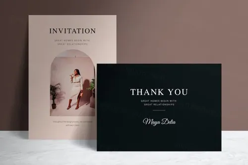 A5传单感谢卡品牌VI设计贴图展示样机模板 Statione