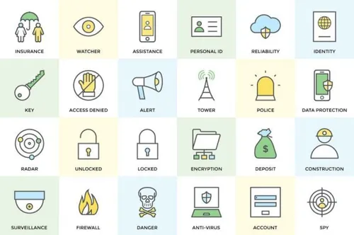安全和保护图标素材 Security and Protection