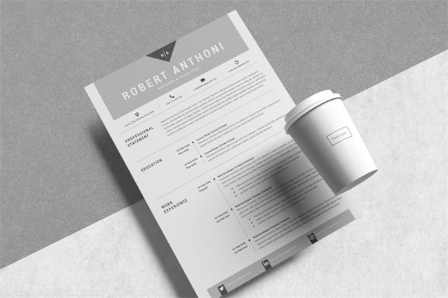 创意简历模板 4 Pages Creative Resume Pack