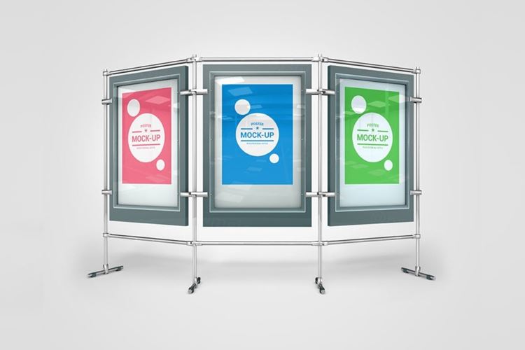 高品质的海报传单DM样机VI展示模型mockups