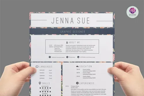 现代的简历模板 Modern resume template