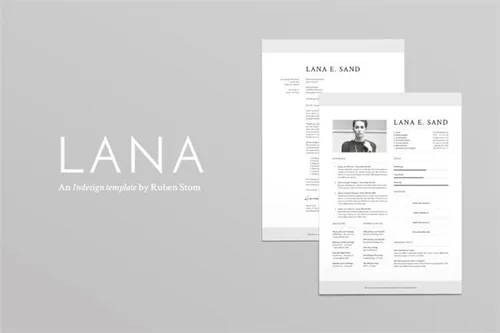 极简主义简历模板 Lana’s Resume Template