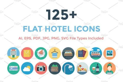 扁平化设计图标下载 125  Flat Design Icons