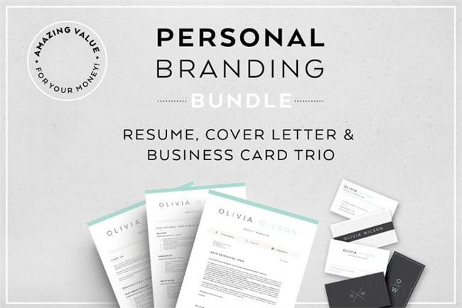 个人简历模板 Resume Bundle Personal branding