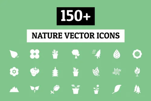 自然矢量图标 150  Nature Vector Icons