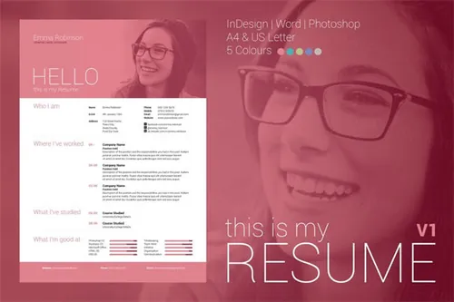 个人简历模板 My Resume Version 1