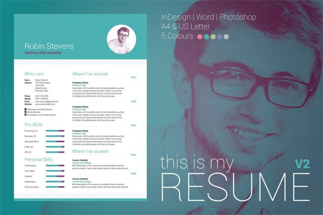 经典简约排版简历模板 My Resume Version